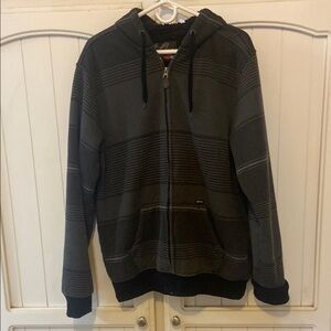 Men's Black Zip-Up Sweater
